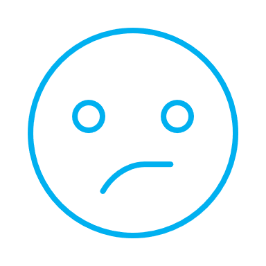 Confused face outline